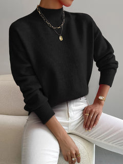 Yvonne – Eleganter Strickpullover in Schwarz