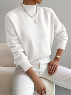 Yvonne – Eleganter Strickpullover in Weiß (Begrenzter Vorrat)
