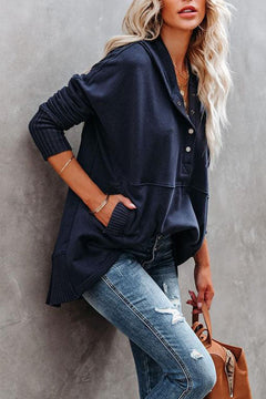Mathilda | Oversize Kapuzen-Hoodie in Marineblau