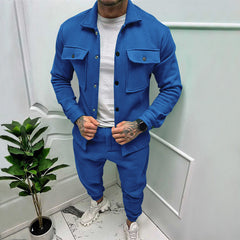 Matthias | Herren Zweiteiler Set in Blau