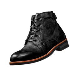 Wilhelm®️ | Vintage Lederstiefel in Schwarz