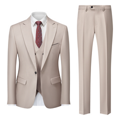 Maximilian | Herren Business Anzug Set in Beige