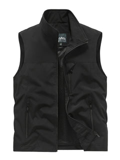Maximilian | Herren Leichte Outdoor Weste in Schwarz