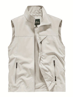 Maximilian | Herren Leichte Outdoor Weste in Beige