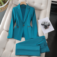Melanie | Elegantes Anzug-Set mit Blazer in Blau