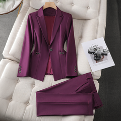 Melanie | Elegantes Anzug-Set mit Blazer in Lila