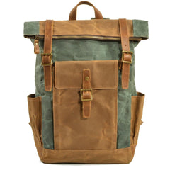 Wiley - Vintage-Rucksack - Praktische Taschen in Smaragd