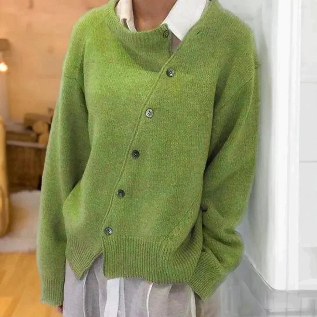 Geknöpfter Pullover für Frauen