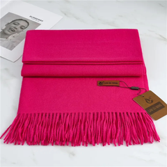 Mila | Warmer Kuscheliger Winter-Schal in Leuchtendes Pink