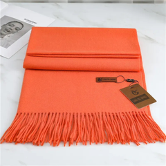 Mila | Warmer Kuscheliger Winter-Schal in Orange