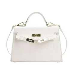 Moderne Designer-Handtasche für Damen | Klein in Weiß