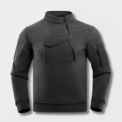 Moderne taktische Fleecejacke - Georgius in Grau