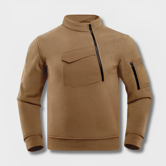 Moderne taktische Fleecejacke - Georgius in Khaki