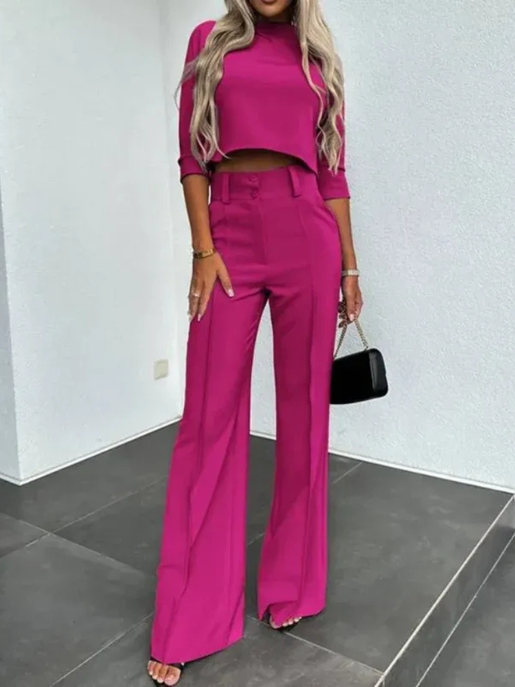 Modernes Oberteil-Set für Dame | Hose und oberteil