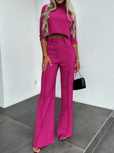 Modernes Oberteil-Set für Dame | Hose und oberteil