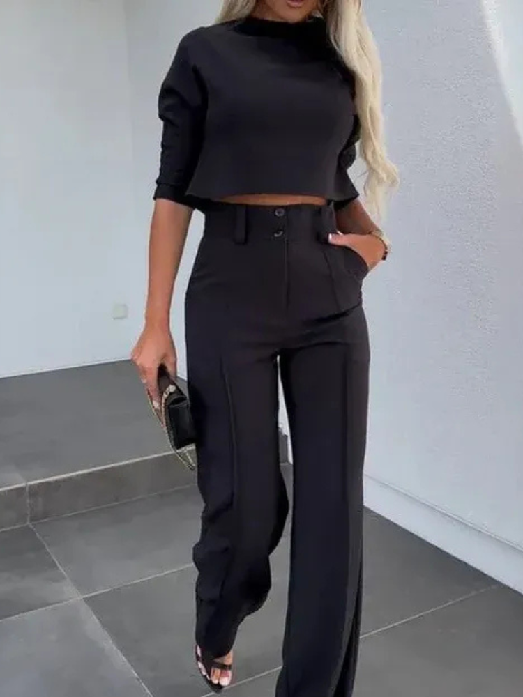 Modernes Oberteil-Set für Dame | Hose und oberteil