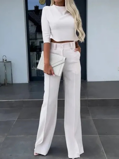 Modernes Oberteil-Set für Dame | Hose und oberteil