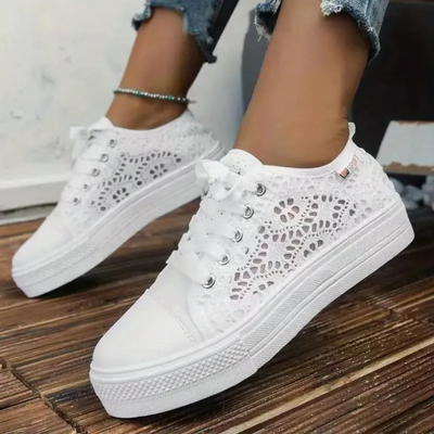 Modische bequeme Damen-Sneakers | Plateau