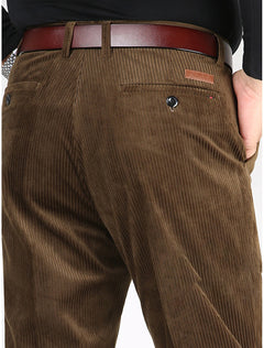 Modische Cord-Sommerhosen mit stilvollen Taschen - Meinhard in Khaki