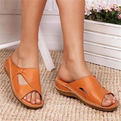 Modische Damen-Sandalen mit weicher Sohle | Sommer in Orange
