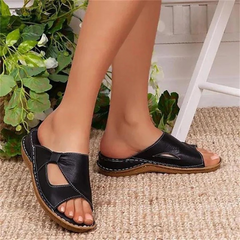 Modische Damen-Sandalen mit weicher Sohle | Sommer in Schwarz