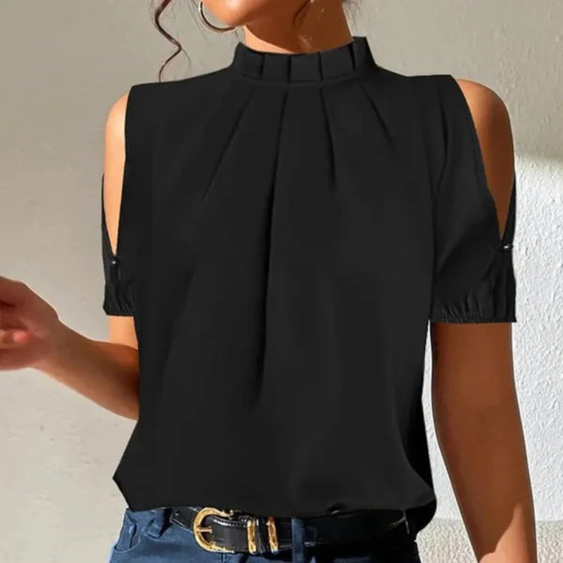 Modische Damenbluse | Schwarz