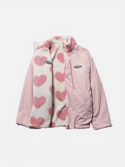 Modische doppelseitige Fleecejacke für Frauen - Dione