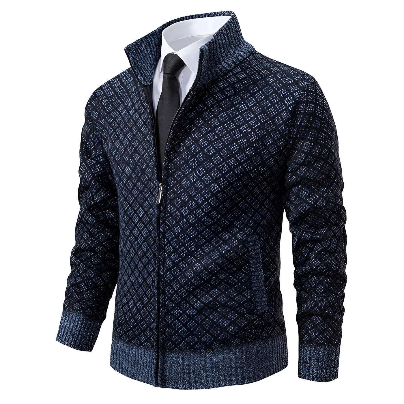 Modische Herren-Winterjacke mit Reißverschluss - Holger