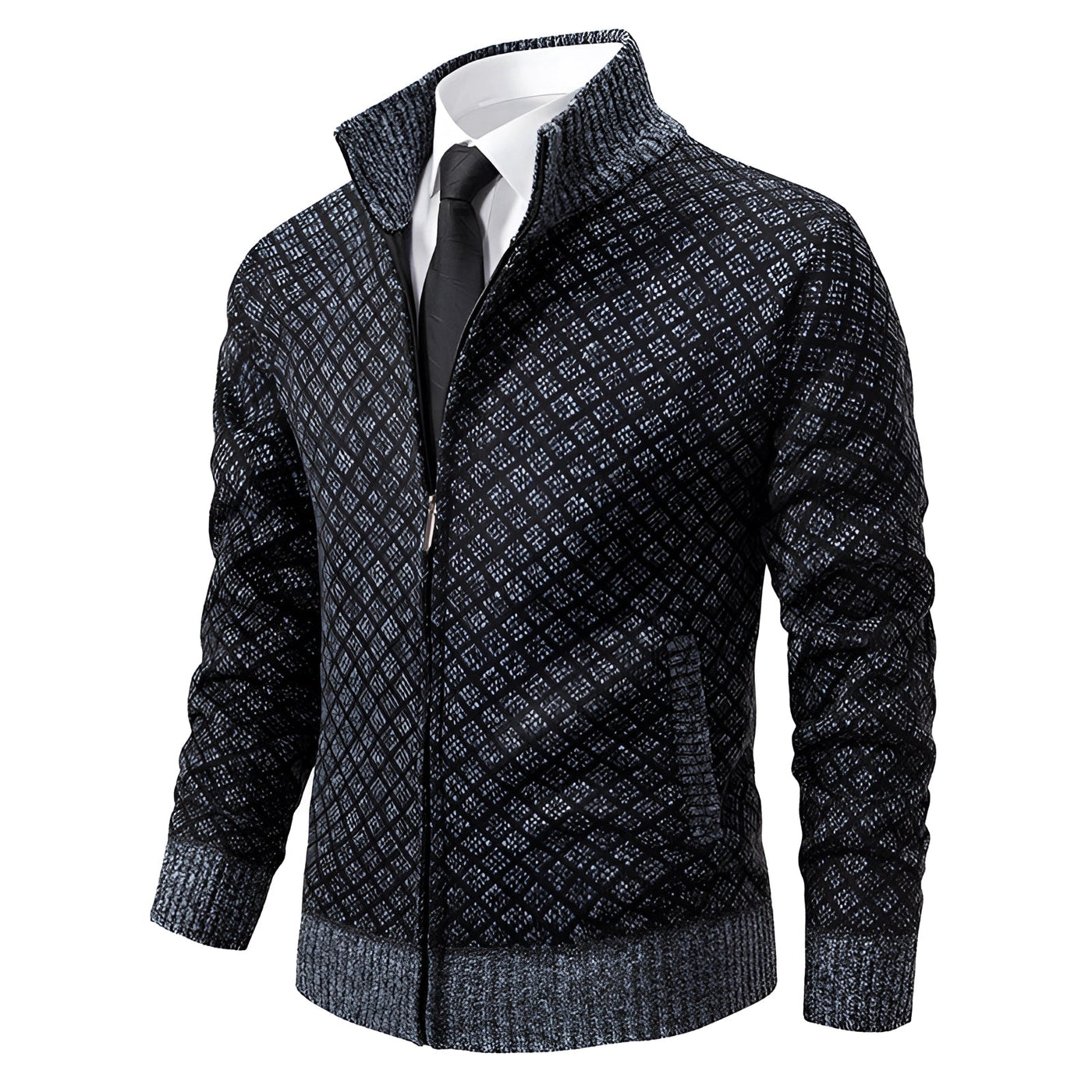 Modische Herren-Winterjacke mit Reißverschluss - Holger