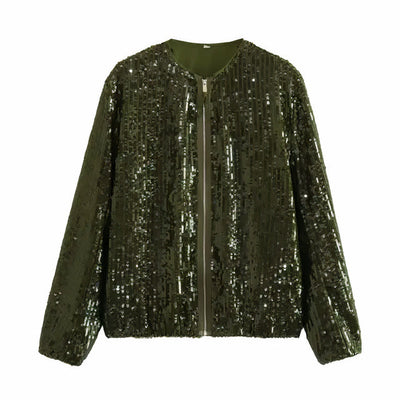 Modische Jacke mit Pailletten für Frauen - Melitta