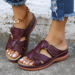 Modische Sandalen mit offener Spitze für den Sommerstil - Xenja in Lila