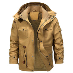 Stilvolle warme Fleecejacke - Finnley in Beige