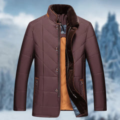 Modische warme Jacke für den Winter - Andor in Rot