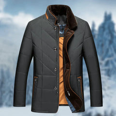 Modische warme Jacke für den Winter - Andor in Schwarz