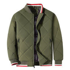 Modische warme Winterjacke - Klaas in Armeegrün