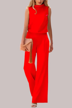 Modischer Jumpsuit für Damen | eleganter in Rot