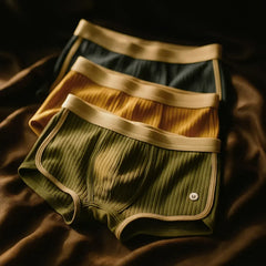 Max | Iconic Ferran Herren Boxershorts klassisch in Grün / Gelb / Blau