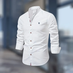 Moritz | Herren Langarmshirt Vielseitig in Weiß