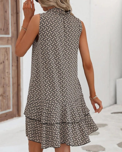 Ärmelloses Sommerkleid mit Print für Damen