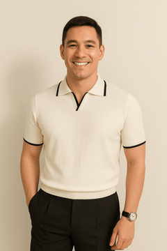 Casimir - Weiches Poloshirt in Weiß