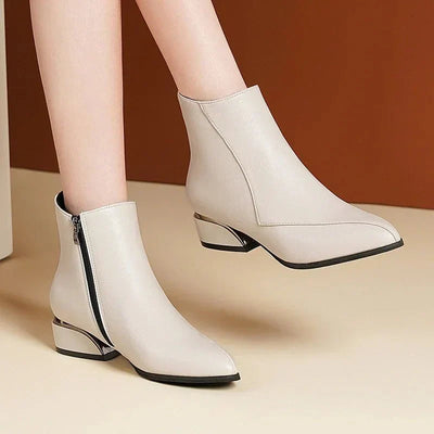 Spitzer Zehenpartie Stiefeletten für Damen