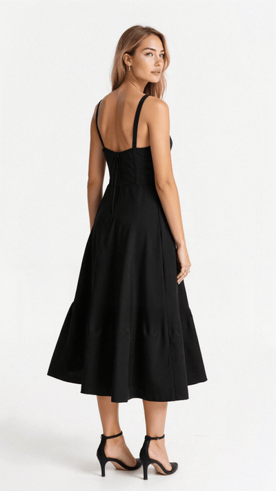 Arabella Tailliertes Damenkleid mit Schnürung und Herzausschnitt