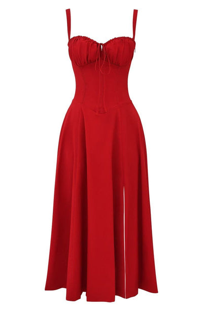 Arabella Tailliertes Damenkleid mit Schnürung und Herzausschnitt