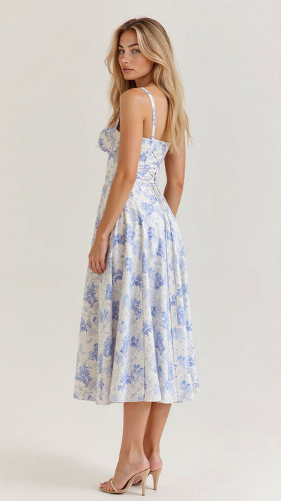 Arabella Tailliertes Damenkleid mit Schnürung und Herzausschnitt