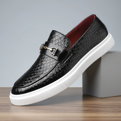 Aurelio Leder Schuhe in Schwarz