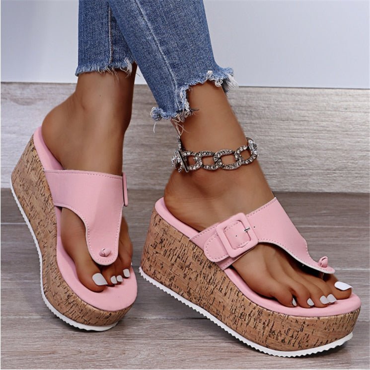 Paloma® | Zehensandalen mit Korkabsatz