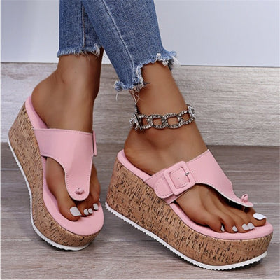Paloma® | Zehensandalen mit Korkabsatz