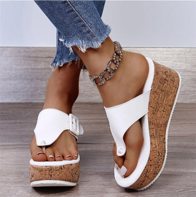 Paloma® | Zehensandalen mit Korkabsatz