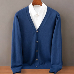 Santorini Cashmere Cardigan in Navy