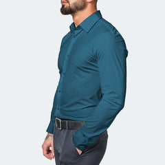 Alexander - Komforthemd - Knitterfrei Stretch in Marine